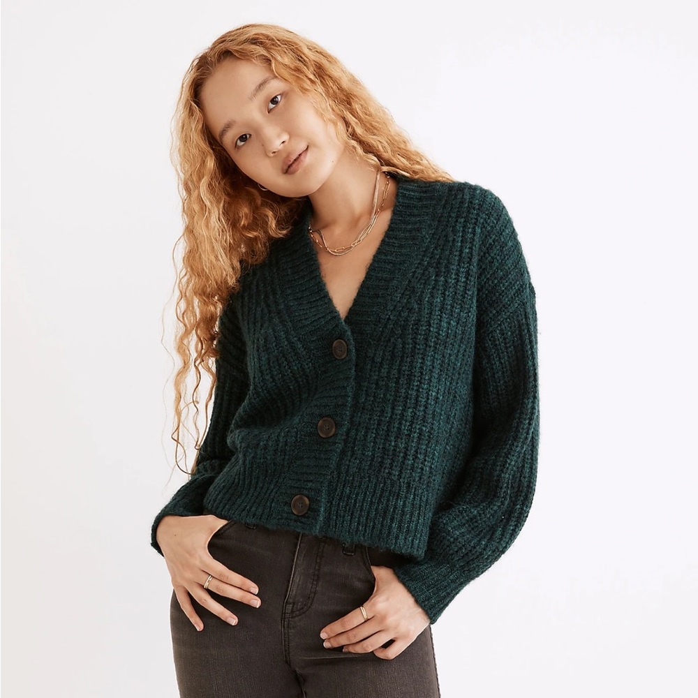 Madewell Waller Crop Cardigan Sweater